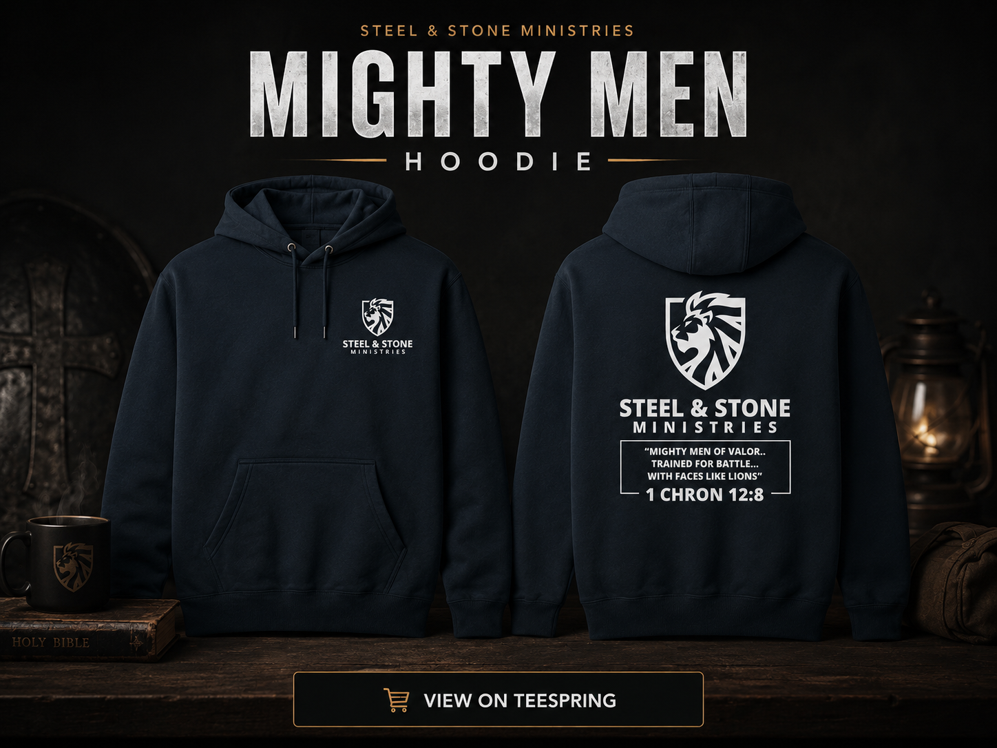 Steel and Stone Hoodie Front