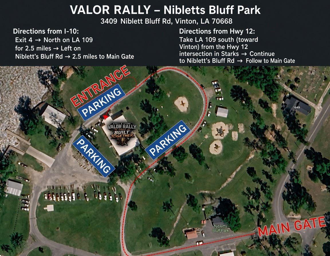 Niblett's Bluff Park in Vinton, Louisiana